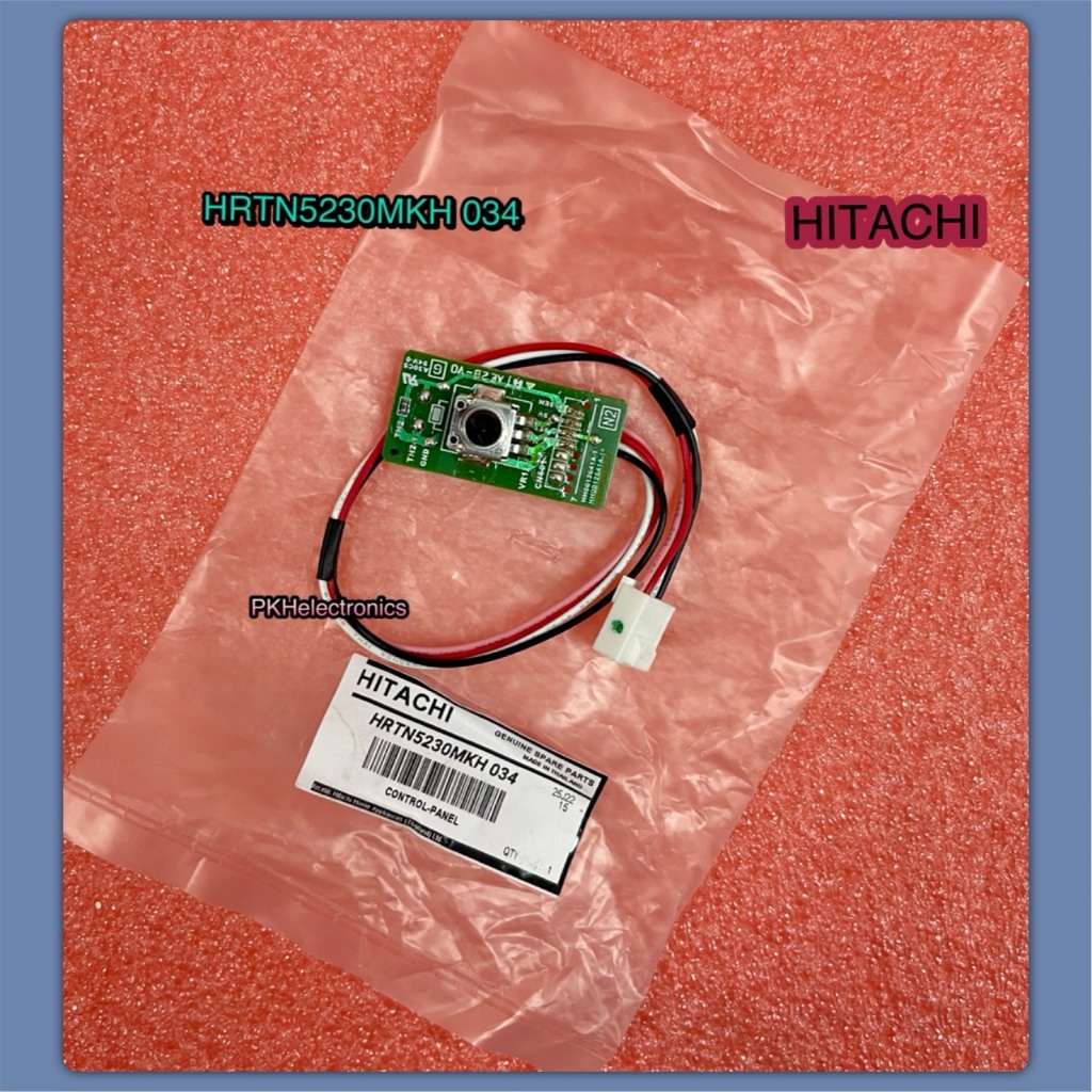 แผงควบคุบ+หลอดไฟ-CONTROL-PANEL-ตู้เย็น-HITACHI-  HRTN5230MKH 034 ใช้กับรุ่น HRTN5230MXTH, HTRN5230MB