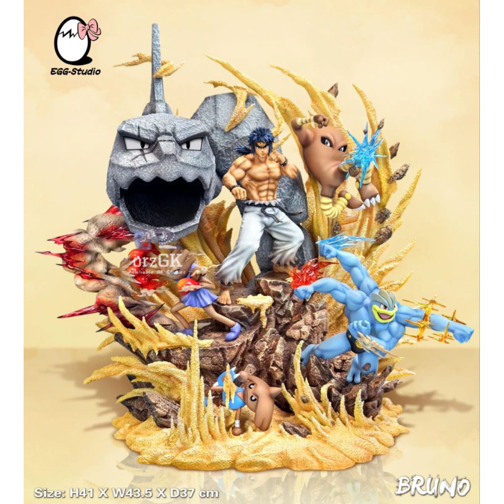 EGG Studio - Bruno Elite Four Pokémon Limited Resin Statue ( Genuine Authentic Limited Edition GK ✅ 