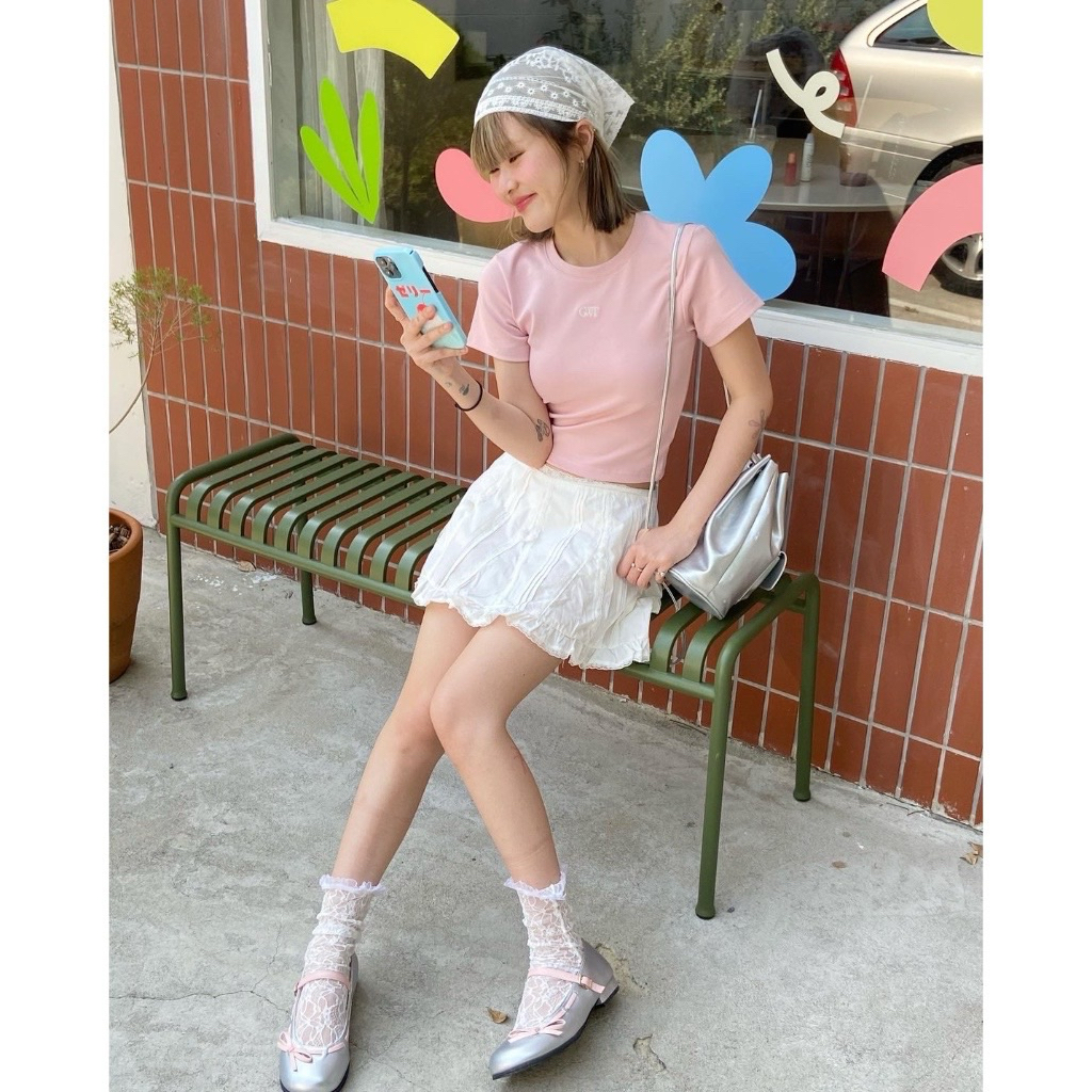 ส่งต่อ Geschwisters"GWT Baby tee" size m มี2สี