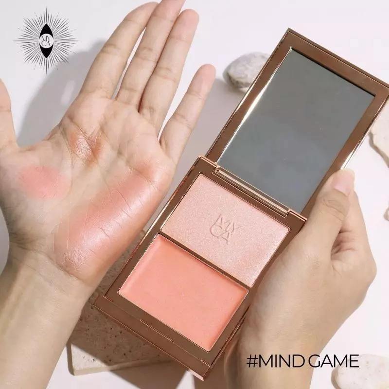 MYCA บลัชออน 2 เนื้อ ครีม/แมท รุ่น GLOW2GO BLUSH PALETTE thumbnail 8