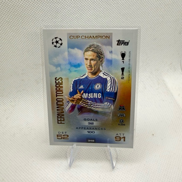 รวมการ์ดสะสม Fernando Torres Cup Champion Topps Match Attax 2025/2026 Chelsea 25/26