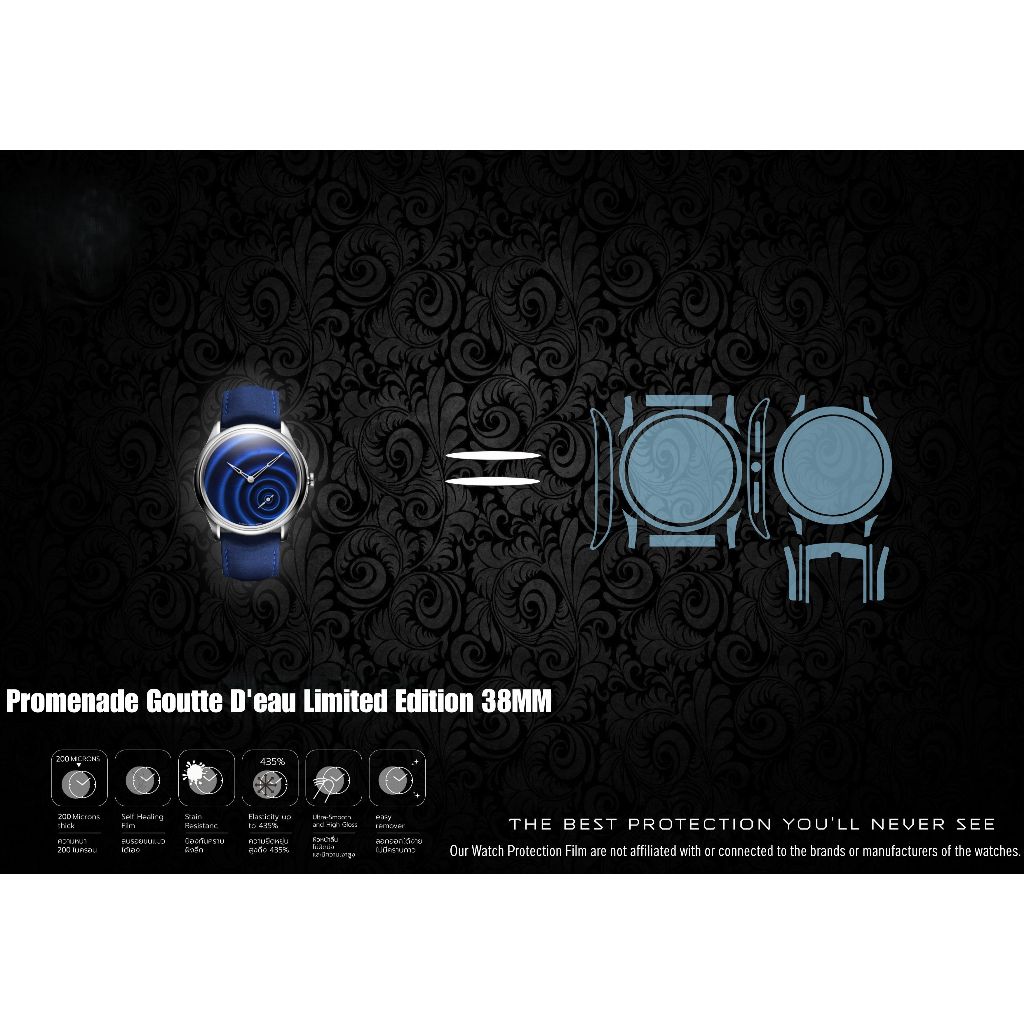 ฟิล์มป้องกันรอยนาฬิกา Watch Protection Film for Czapek Geneve Promenade Goutte D'eau Limited Edition