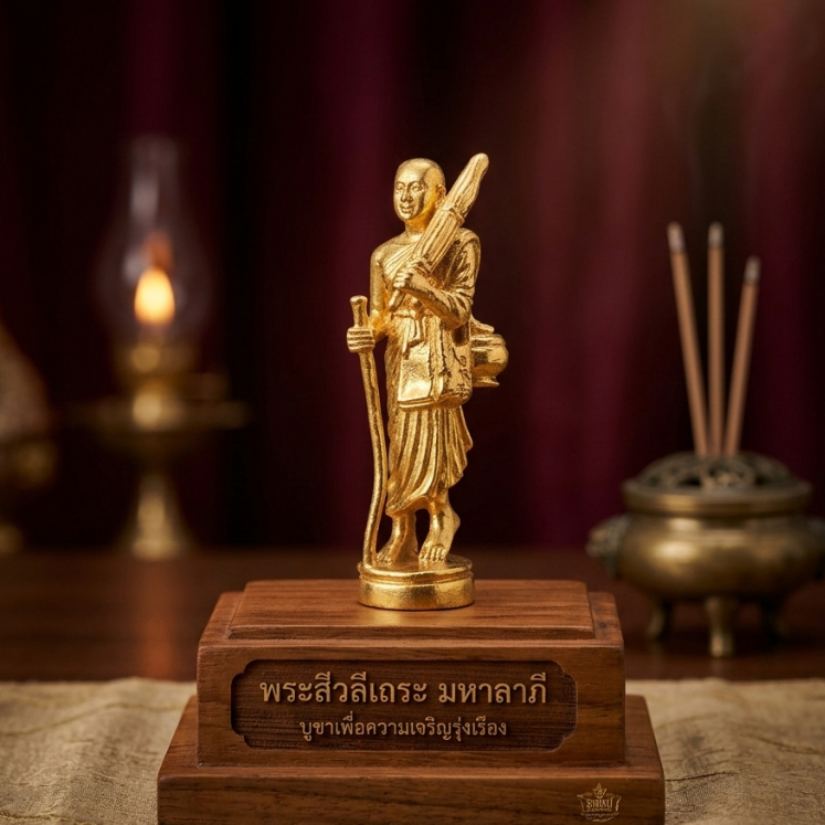 พระสีวลีมหาลาภ "รุ่นเปิดคลัง รับทรัพย์อนันต์" "มีกินมีใช้ไม่รู้สิ้น โชคลาภหลั่งไหลมาทุกทิศทาง