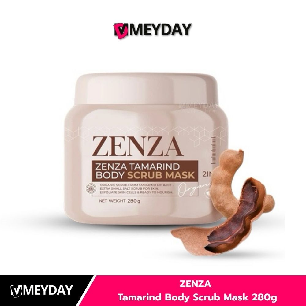 ZENZA Tamarind Body Scrub Mask เซ็นซ่า สครับมะขาม สครับน้ำนม 280 กรัม