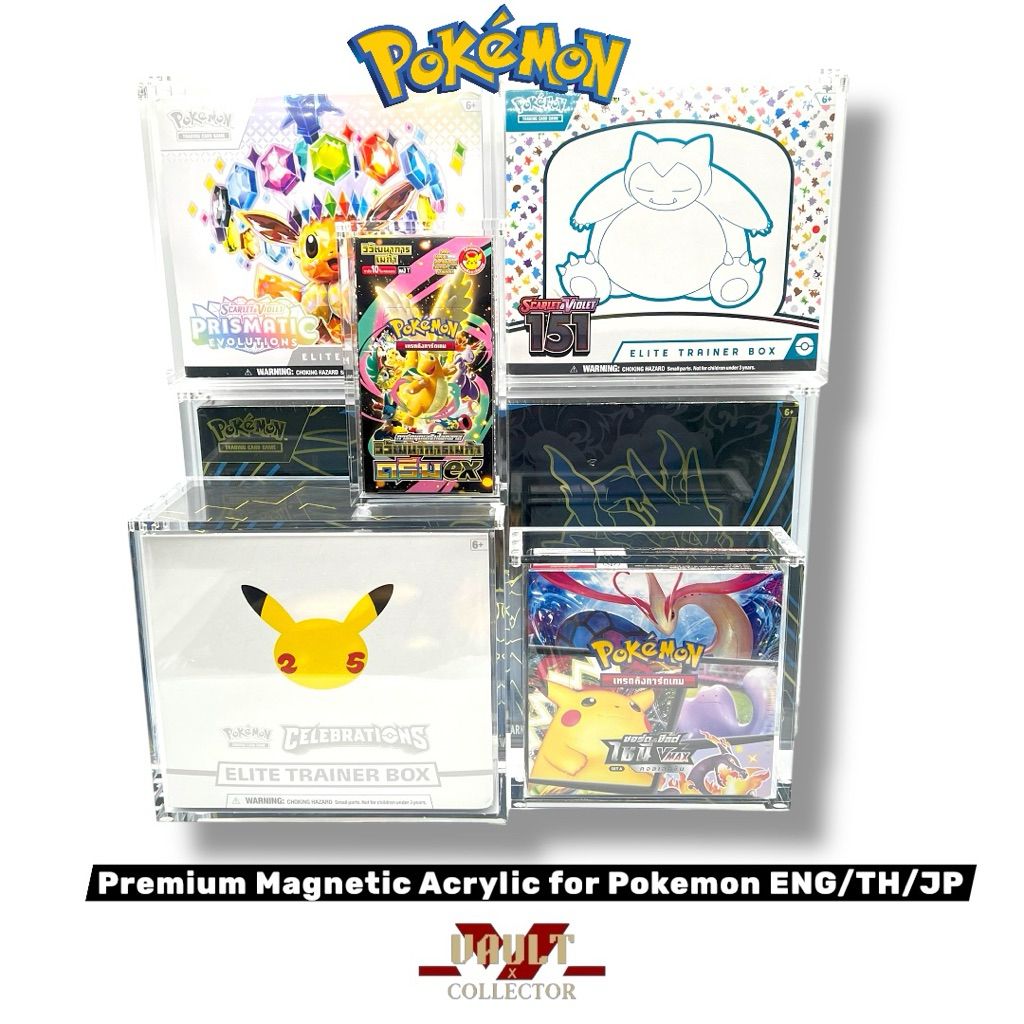 High-End Acrylic Displays for Pokemon ETB & Booster Bundle ENG & Special Box JP