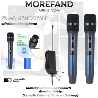 ชมเสียงที่หวานใสเหมือนสวดฟ้า  ไมโครโฟนไร้สาย UHF 2.4GHZ เสีย…