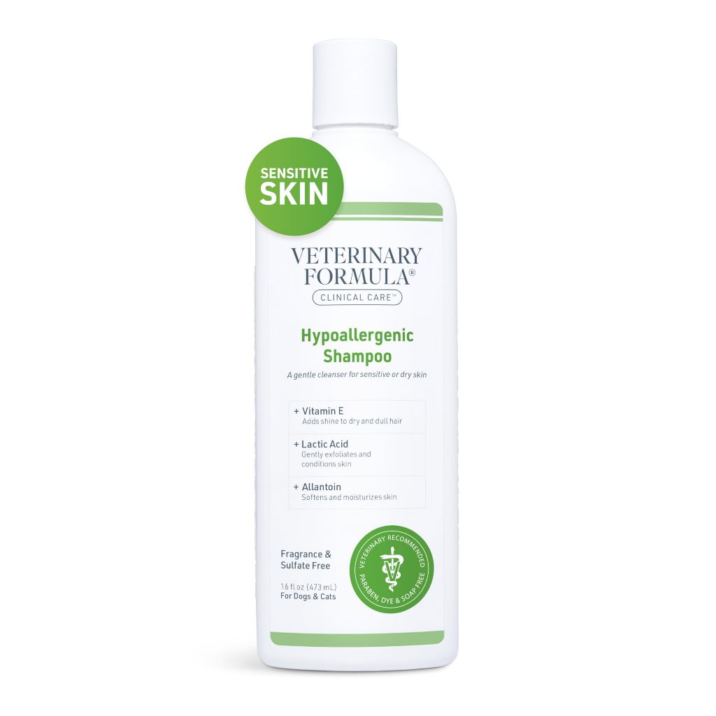 Veterinary formula Hypo allergenic แชมพูสัตว์เลี้ยง โฮโปอัลเลอจีนิค ผิวหนังแพ้ง่าย 17ออนซ์ (473มล) แชมพูสุนัข แชมพูแมว