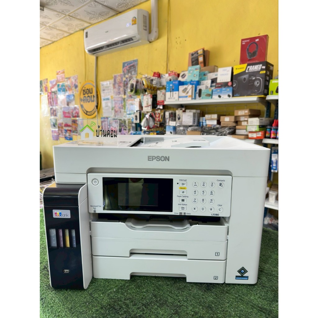 ปริ้นเตอร์ EPSON L15180+ INK TANK (A3) มือสองสวยๆ พร้อมใช้งาน **อุปกรณ์ครบสายไฟ+สาย usb**