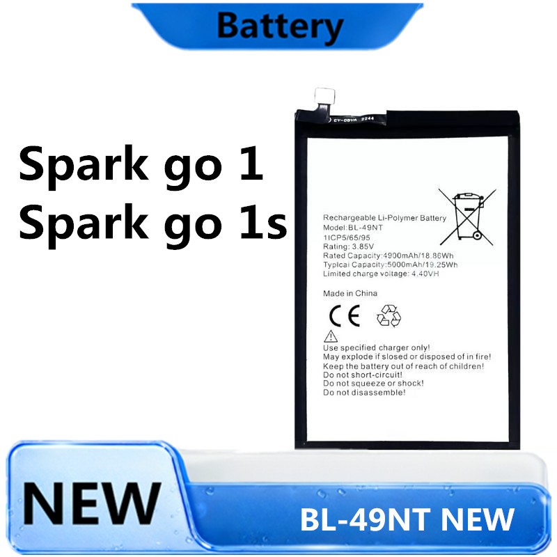Tecno แบตเตอรี่ spark Go 1 Battery แบต spark go 1s