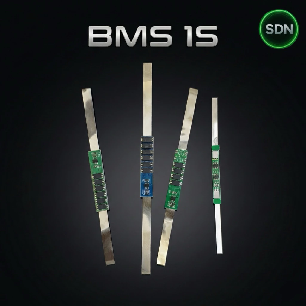 1S BMS บอร์ดป้องกันแบตเตอรี่ (Li-ion 3.7V / LFP 3.2V) [ 3 / 10 / 15 Amp ]