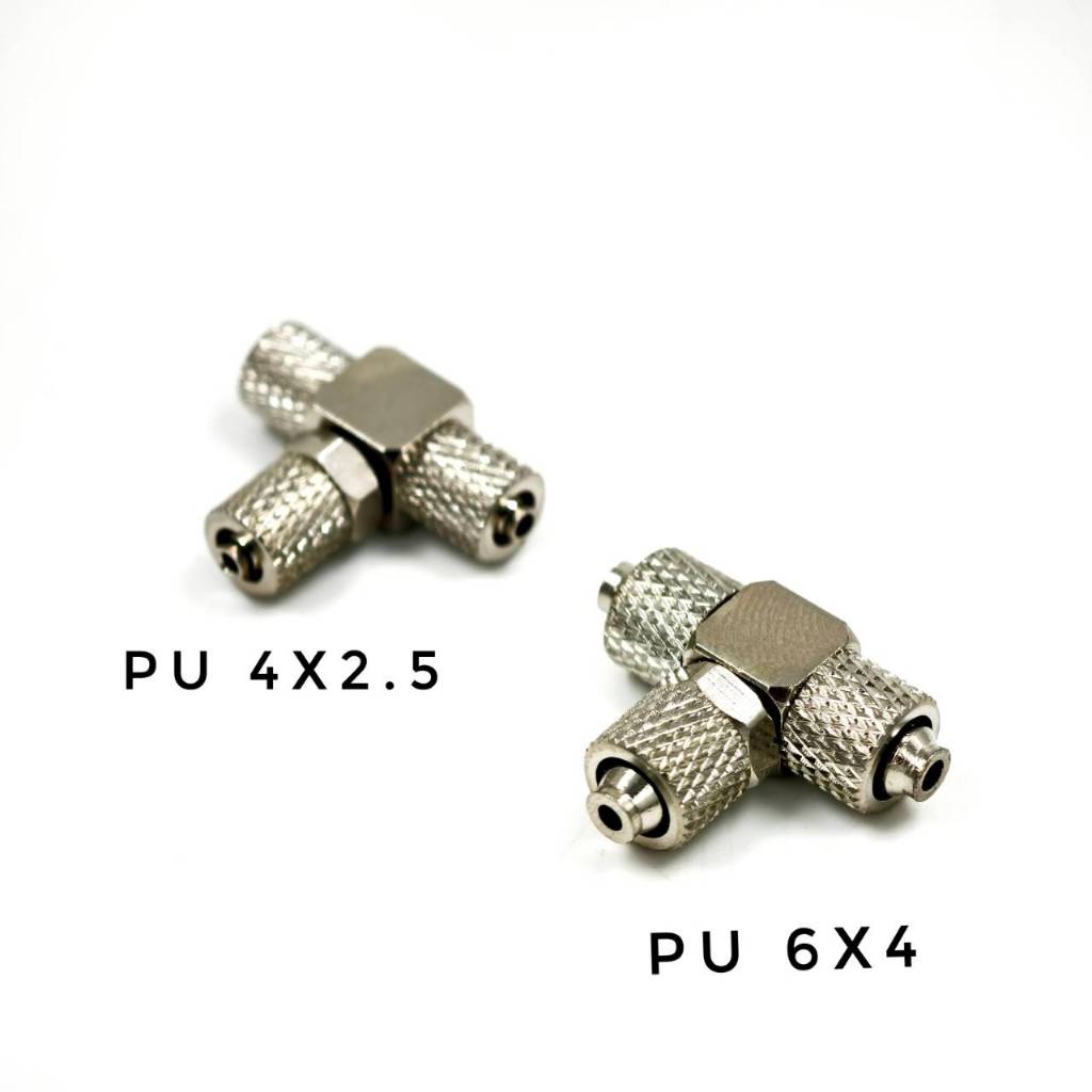 Fitting Mini connector 3way ฟิตติ้ง 3 ทาง สำหรับท่อ PU 4 และ 6 มม.สำหรับ RC และงาน DIY