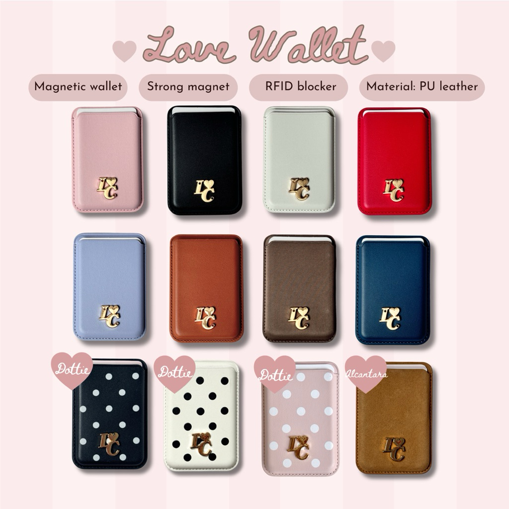 LOVE Card wallet<3 กระเป๋าแม่เหล็กใส่บัตร/magnetic card holder | @trophies.co