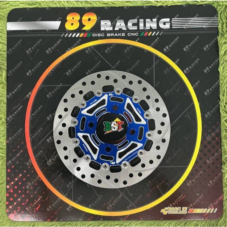 จานสร้างแท้ 89 Racing WAVE 12หมุด หมุดเลส
