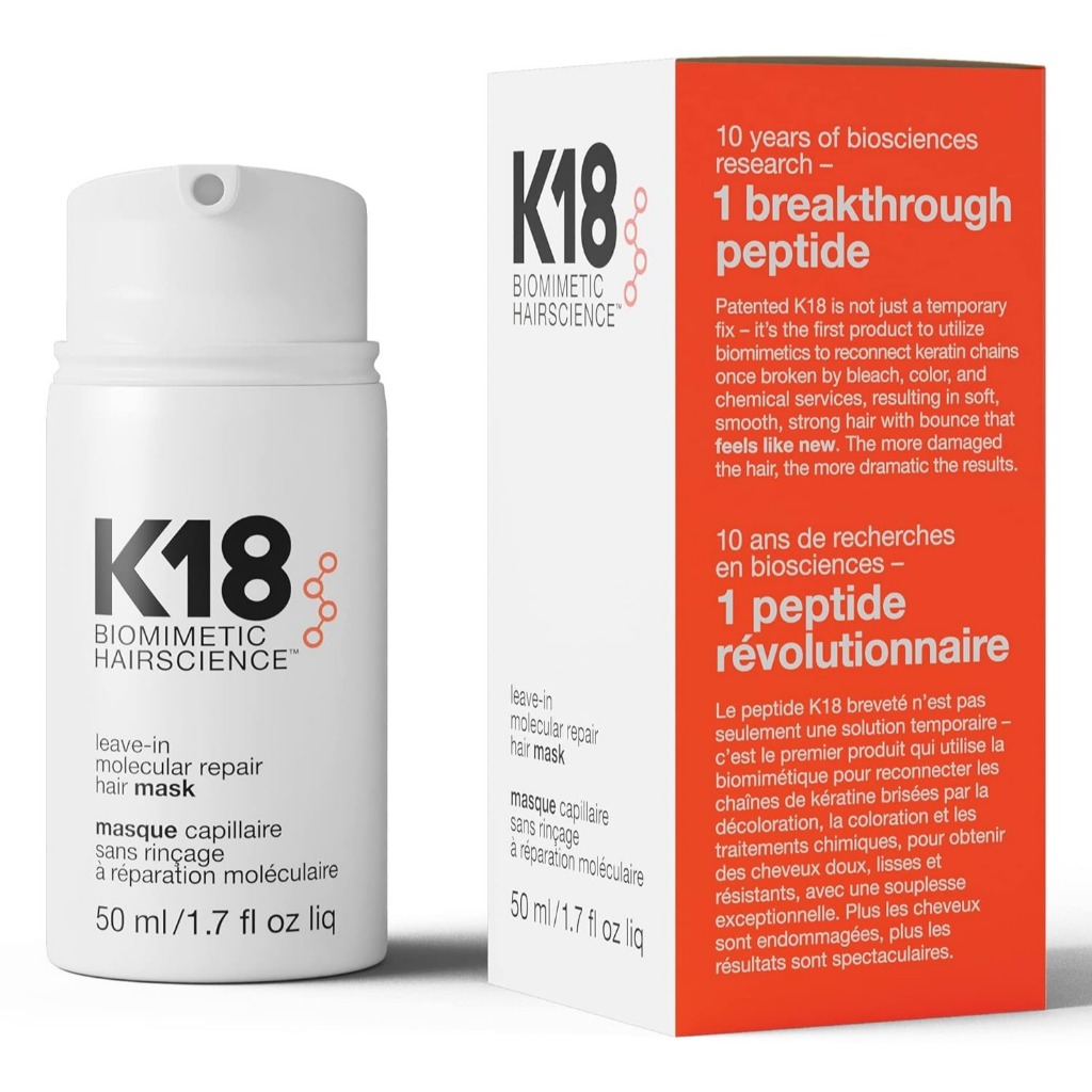 มาส์กผม K18 Leave-In Molecular Repair ขนาด 50ml ฟื้นฟูผมเสียอย่างล้ำลึก