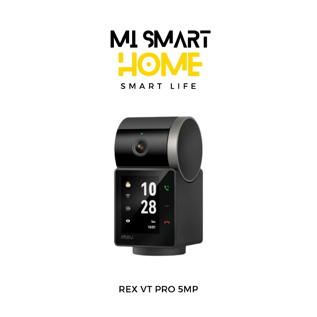 Imou Rex VT Pro 5MP กล้องวงจรปิดอัจฉริยะ มีหน้าจอ Video Call หมุน360° AI ตรวจจับคน