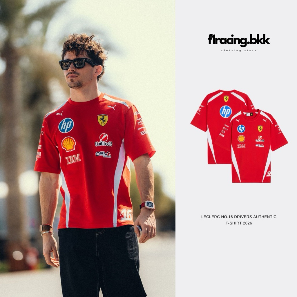 ( สินค้าลิขสิทธิ์เเท้100% ) Drivers Authentic 2026  for Scuderia HP T-shirt