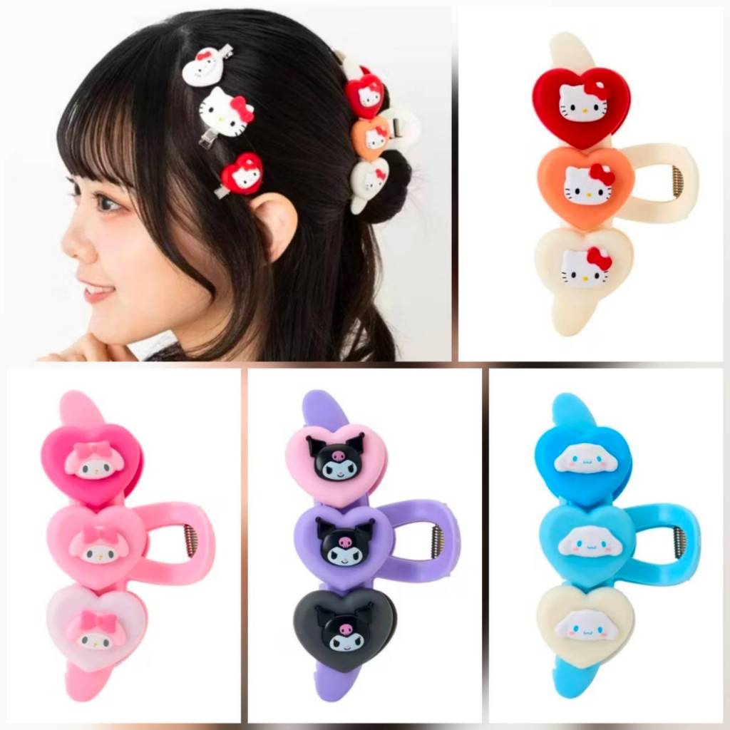 แท้ พร้อมส่ง! กิ๊บ Sanrio New Life Collection 2026 กิ๊บใหญ่ กิ็บซานรีโอ่ Kitty My Melody Kuromi