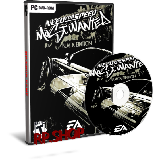 แผ่นเกมคอม PC - NEED FOR SPEED - MOST WANTED - BLACK EDITION