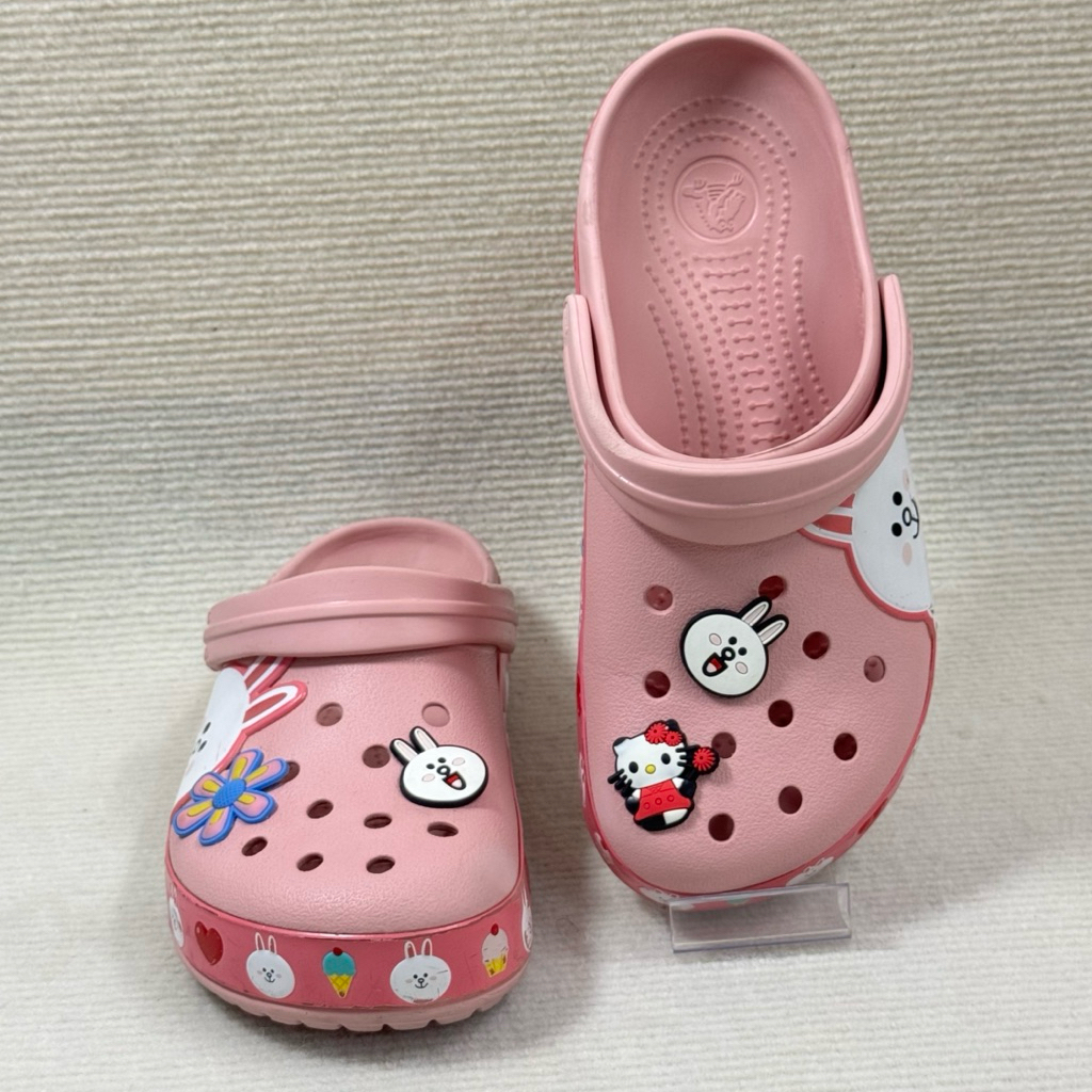 Crocs ของแท้ ‼️มือสอง สภาพ 90% พร้อมใช้งาน สีชมพู🐻🐻‍❄️ M6 W8 ไซส์38.5