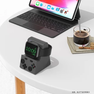 แท่นชาร์จ iWatch ฐานซิลิโคน ที่ตั้งนาฬกาสมาทวอช เคสอ่อน เคสแอร์พอดน่ารัก (Model.1)