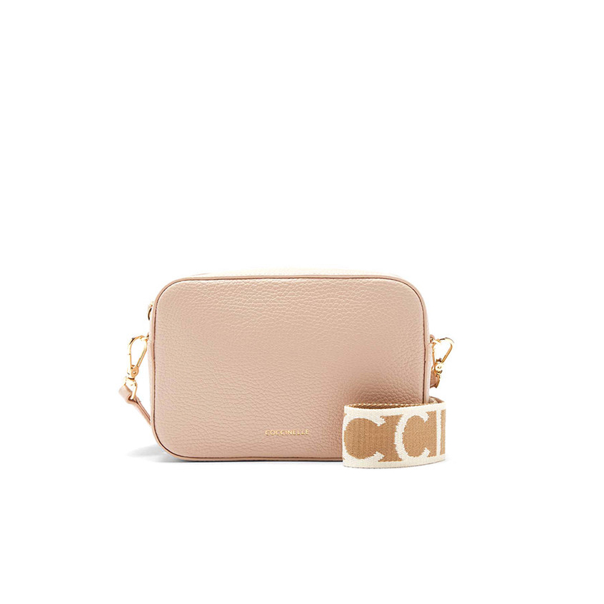 Coccinelle รุ่น Tebe E5MN555I101N12 กระเป๋าสะพายผู้หญิง สี ROSETTE ขนาด 19X13X5.5 cm