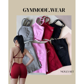Gymmode-Molly set ชุดเซ็ตขาสั้นผ้าหนาก้นฟู