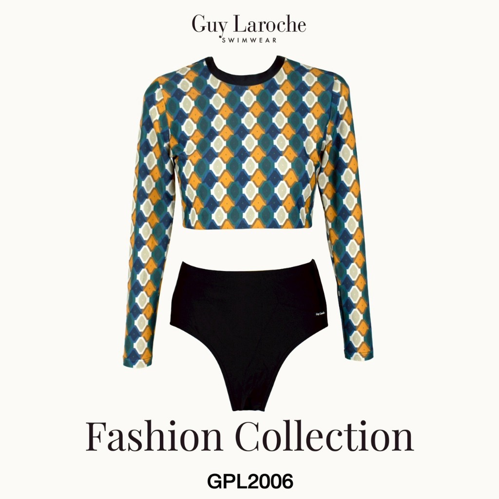 [Special Price] Guy Laroche ชุดว่ายน้ำ ทูพีซ (Two piece) เสื้อแขนยาว กางเกงเว้าขา กีลาโรช GPL2006