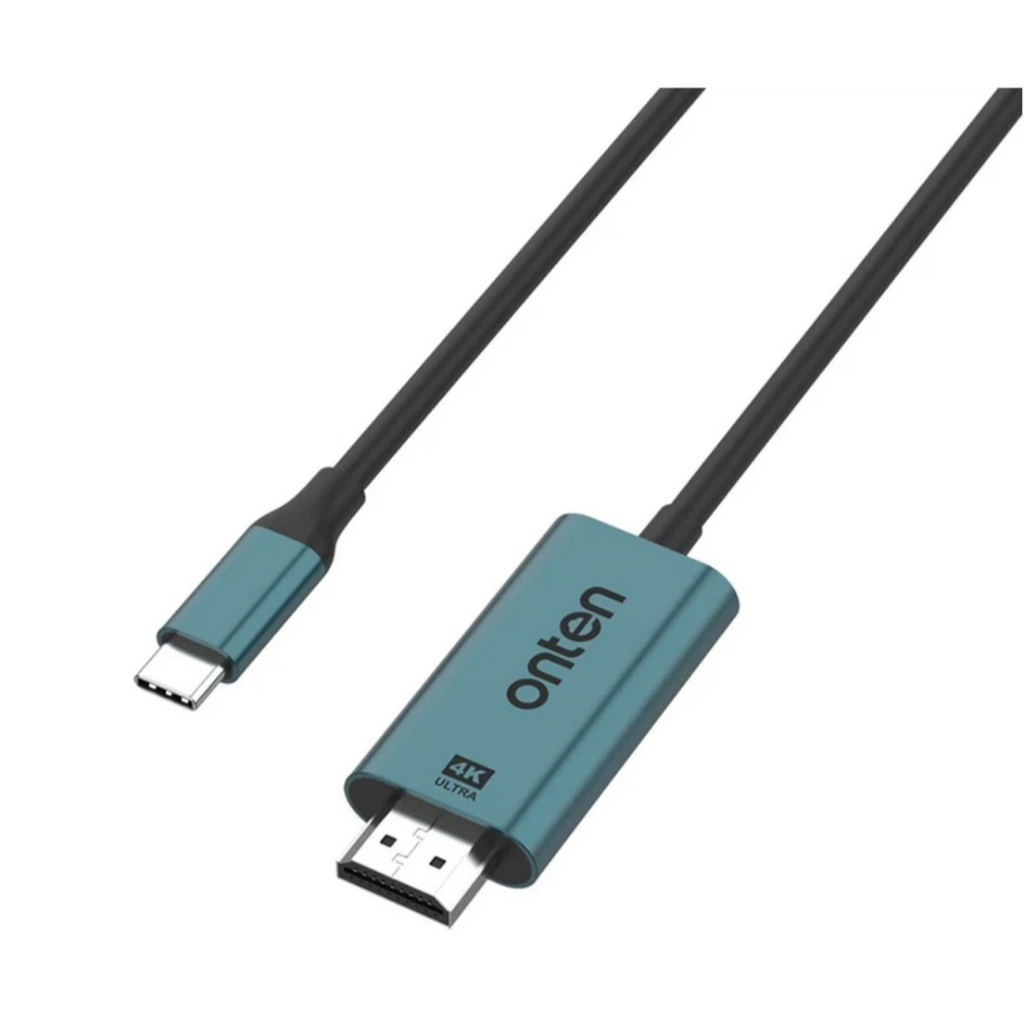ONTEN OTN-UC952 สาย Type C to HDMI 4K30Hz ต่อมือถือขึ้นจอ ทีวี โปรเจคเตอร์ macbook โน็ตบุ๊ค 1.8เมตร