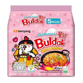 [1แพ็ค5ห่อ] Samyang Buldak ซัมยัง บูลดัก บะหมี่กึ่งสำเร็จรูป มีหลายรสชาติให้เลือก