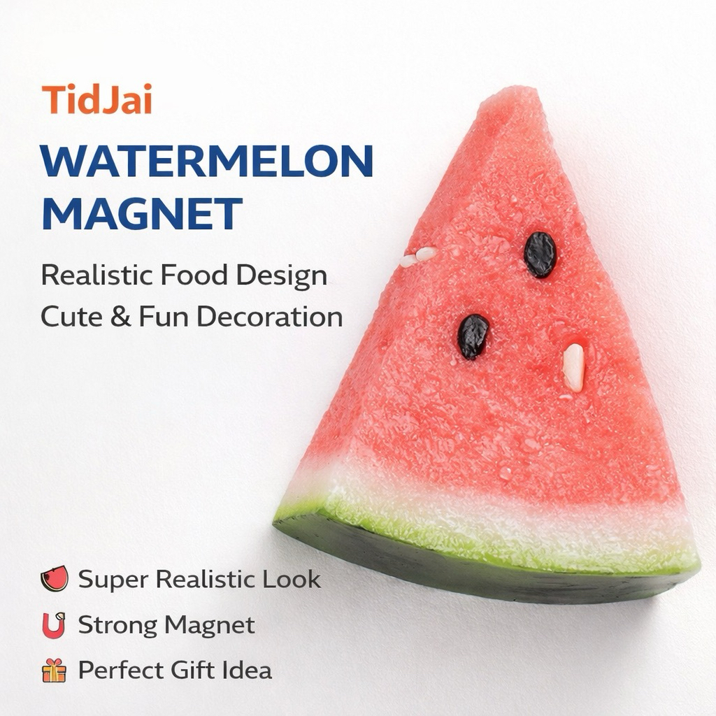 𝐖𝐚𝐭𝐞𝐫𝐦𝐞𝐥𝐨𝐧 𝐌𝐚𝐠𝐧𝐞𝐭 🍉   dimensions: W6.5 x L9.7 x H2.5 cm Weight: Approx. 72 g