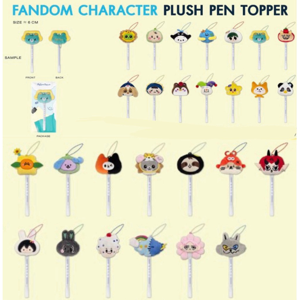 FANDOM CHARACTER PLUS PEN TOPPER ปากกา GMMTV PERMPOON Jummo Domiia Wesley Lykyou Any Ceri POLCASAN T