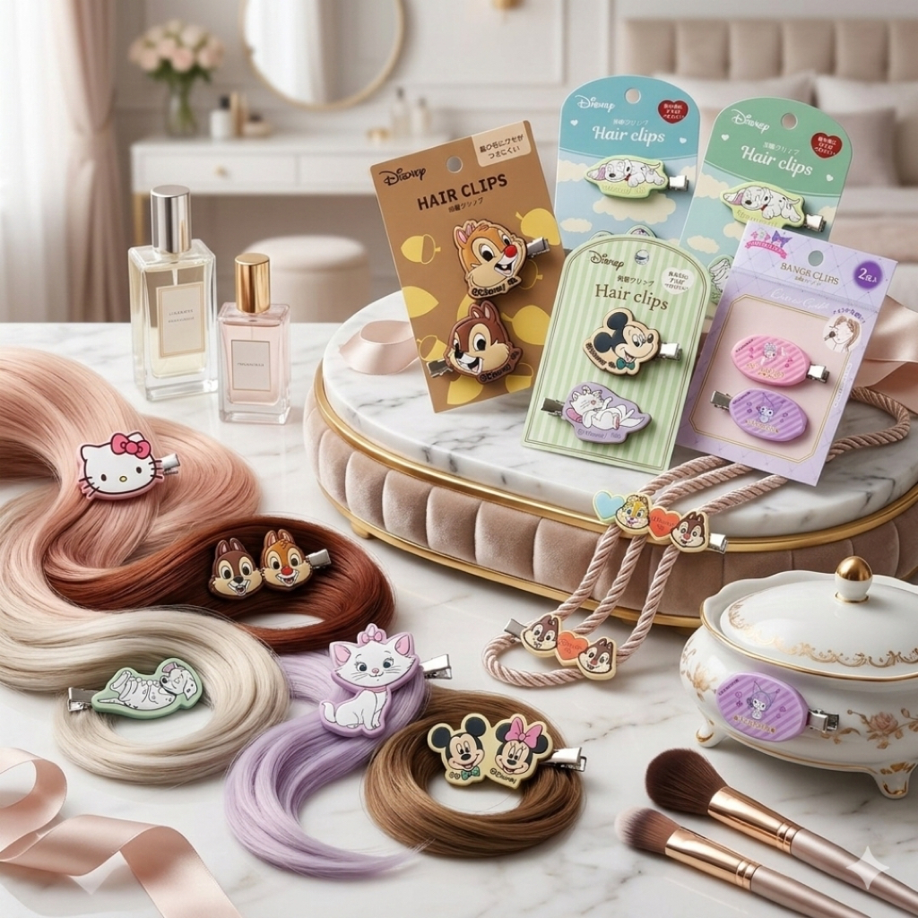 ของแท้100%Disney Sanrio Hair Clips กิ๊บติดผมการ์ตูน กิ๊บติดหน้าม้า กิ๊บแต่งหน้า Chip Dale Mickey Minnie My Melody Kuromi