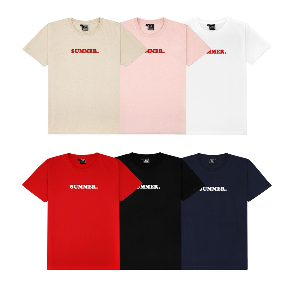 29decem - เสื้อยืดลาย summer