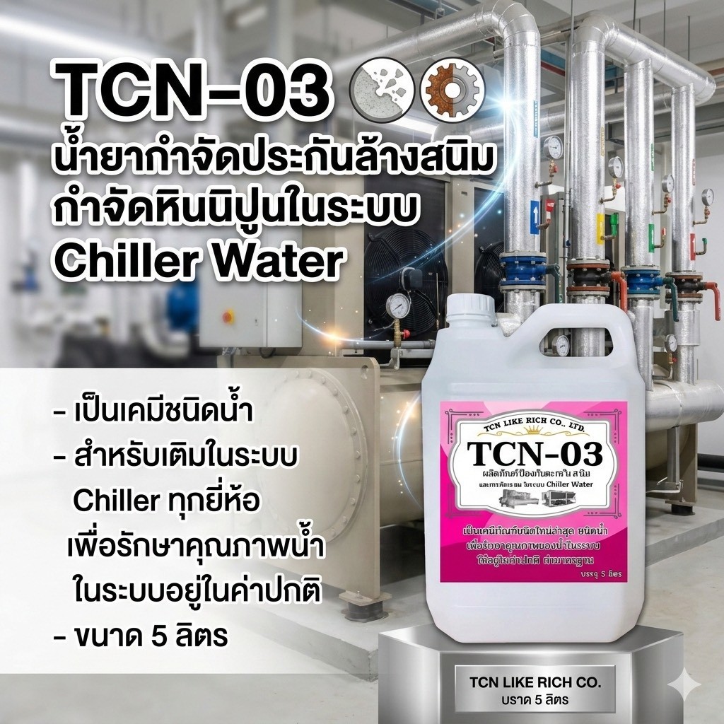 น้ำยาป้องกันตะกรัน สนิมน้ำ หินปูน และการกัดกร่อน ในระบบ ชิลเลอร์ วอเตอร์