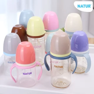 NATUR เนเจอร์ INFINIT ขวดนมอินฟินิท ขวดนมเด็กแรกเกิด ขวดนม DIY เลือกแบบเองได้ (อะไหล่ ฝาครอบ/ฝาเกลียว/แขนจับ DIY)