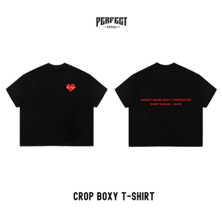 PF.2เสื้อยืดครอป (เวียดนาม) คอฟิตเนื้อผ้า Cotton เกรดพรีเมี่ยม เนื้อผ้าเนียนนุ่ม