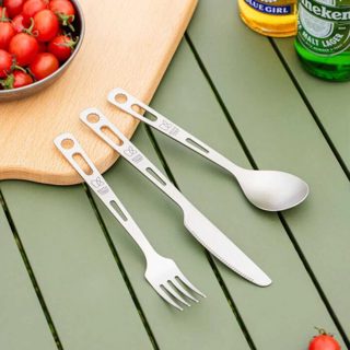 [ส่งด่วน/ส่งไว/จัดส่งทุกวัน/มีประกัน] ชุดช้อน ไทเทเนียม น้ำห…