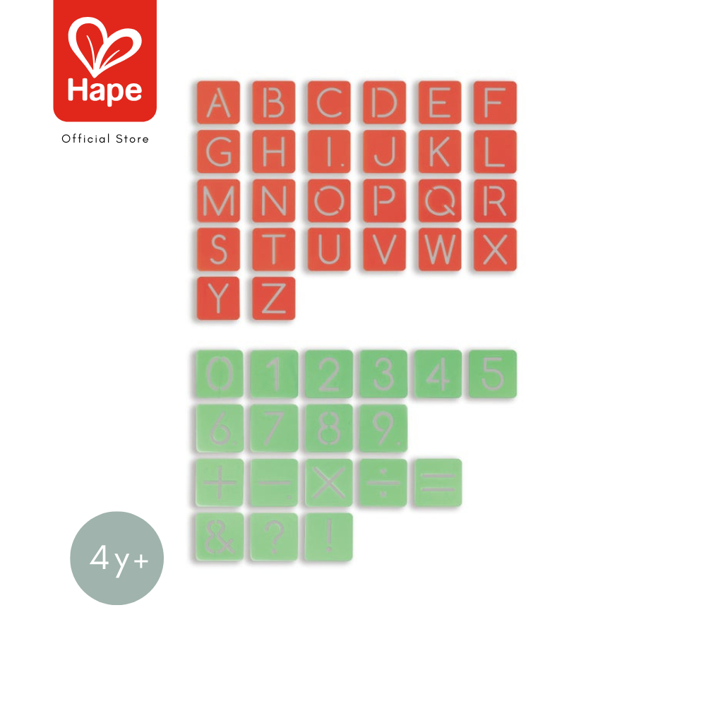 Hape - Letters and Numbers Tracing        สมุดฝึกคัดลายมือ และภาพพิมพ์ฉลุ        4Y+ รูปที่ 6