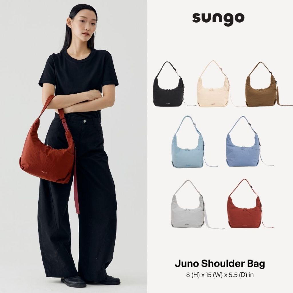 Sungo รุ่น Juno Shoulder Bag (ส่งจากไทย!) กระเป๋าผ้าไนลอน กระเป๋าผ้าสะพายข้างพาดลำตัว SG018