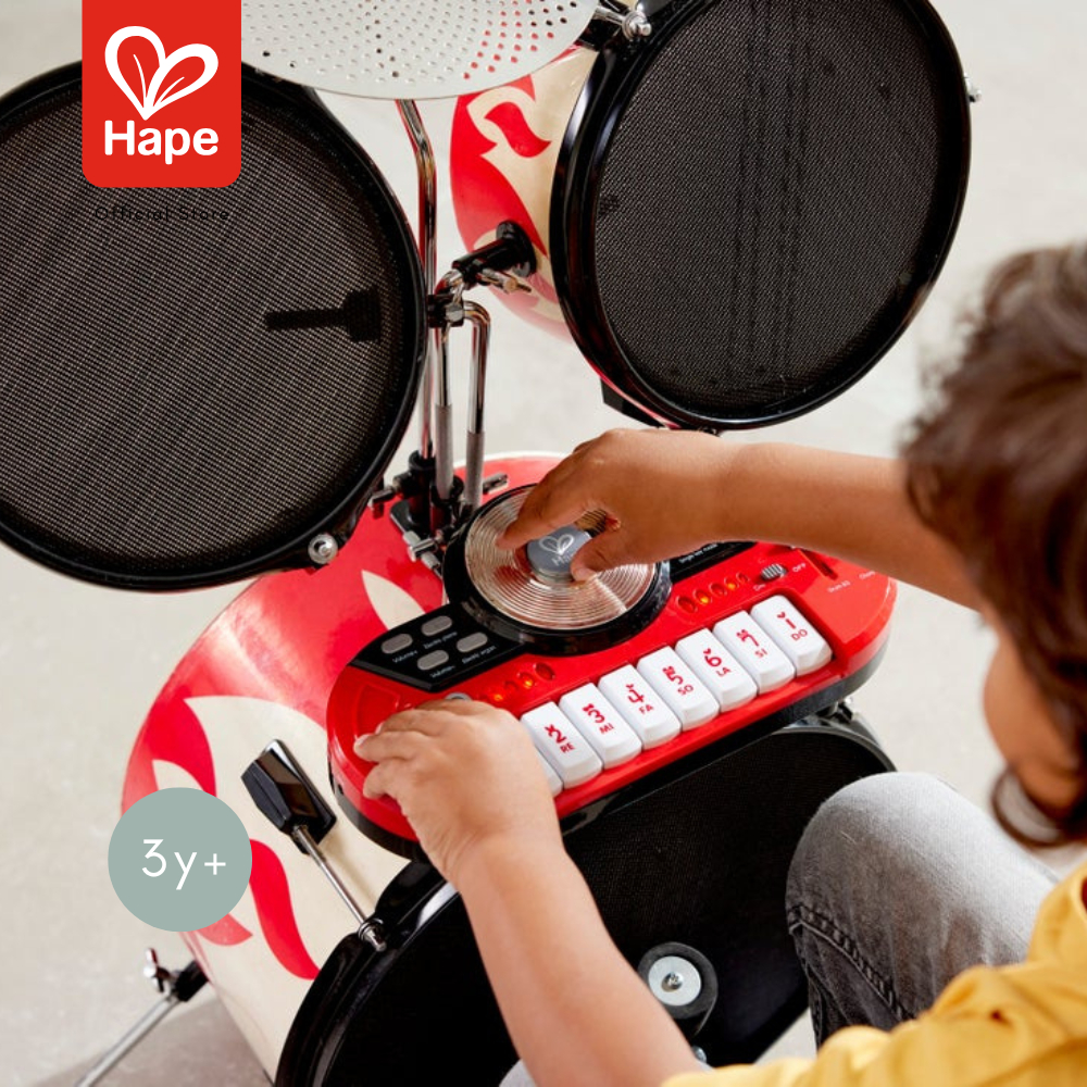 Hape - Cool Beats Drum Set         กลองชุดสุดมันส์ พร้อมคีย์บอร์ดถอดได้        3Y+ รูปที่ 4