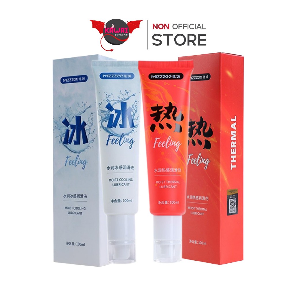Mizzzee เจลหล่อลื่นพกพา 100 ml กลิ่นมิ้นท์ สูตรร้อน และ เย็น เพิ่มความชุ่มชื้น 2 เท่า