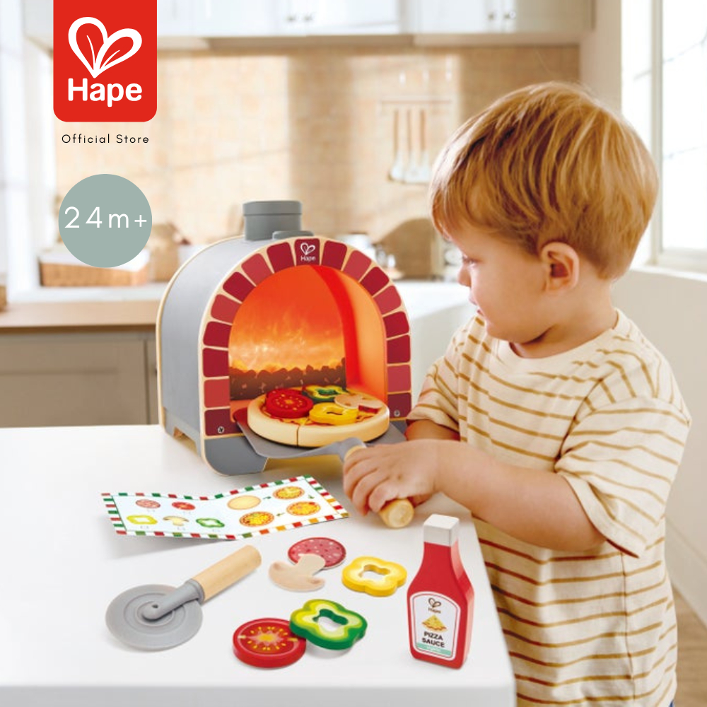 Hape - Light & Sizzle Pizza Oven Set ของเล่นชุดเตาอบพิซซ่า 24M+ รูปที่ 2