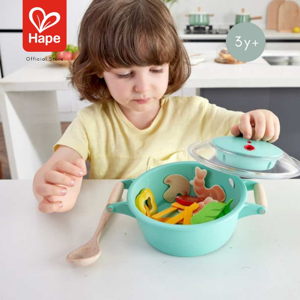 Hape طقم لعب الطبخ قِدر الشابو شابو Little Chef Cooking & Steam Playset 3Y+ صورة 5