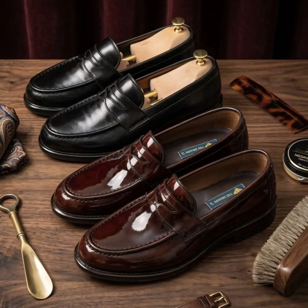 The Dragon [Handmade] รองเท้าคัทชูPenny Loafer รุ่น MOVE หนังแท้ นุ่ม ทน พื้นอัดกาว+เย็บจริง (ต้องลอง)