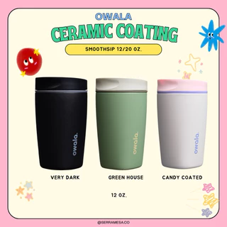 พร้อมส่งจากไทย ✨ Ceramic coating* owala smoothsip slider 12-20 oz. คว่ำไม่หก เก็บอุณหภูมิร้อน-เย็นได้ 🧊🍵