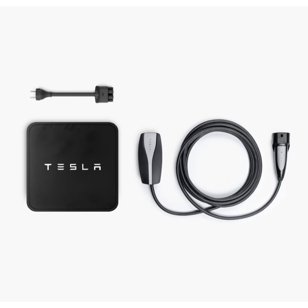 Tesla ของแท้ (Fits 3/Y/S/X) Mobile Connector UK 3-Pin Charging Kit-UMC II EU-UK ที่ชาร์จพกพา tesla