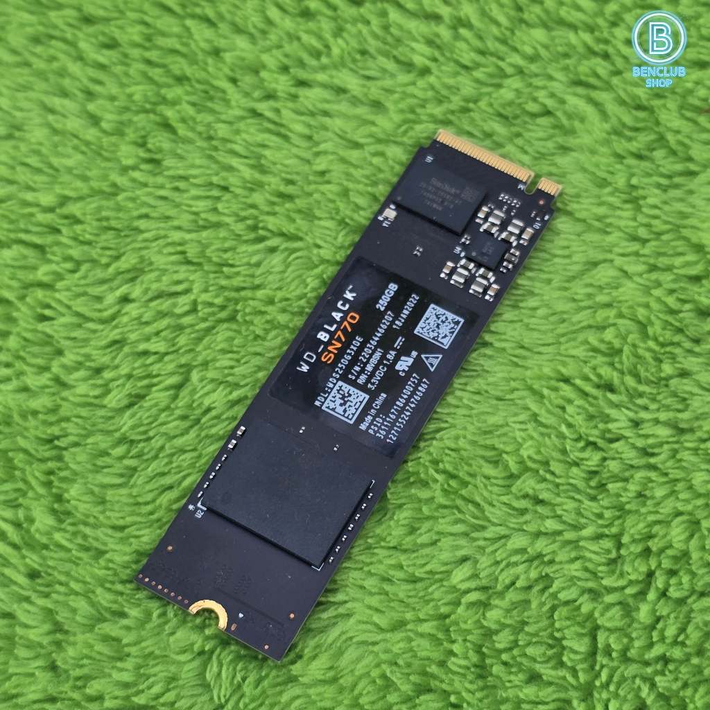 M.2 Nvme WD BLACK SN770 250B Gen4 มีแต่ตัว ประกัน synnex 06/27 เอ็มดอททูมือสอง