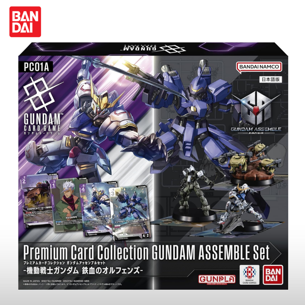 การ์ดเกม BANDAI Gundam Assemble Iron Blooded Orphans PC01A ของแท้จากญี่ปุ่น