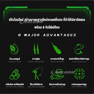 กบยาง กบยางตกปลาช่อน 3.5cm 6.5g ใบหลิวคู่ ตกปลาช่อน เหยื่อปลอมตก จับติดง่าย กันสวะ