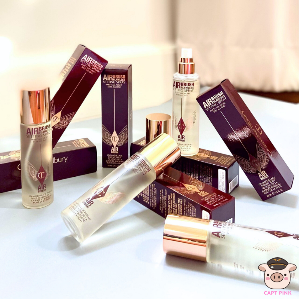 Charlotte Tilbury Airbrush Flawless Setting Spray สเปรย์ล็อคเมคอัพ เครื่องสำอางค์ ของแท้✅